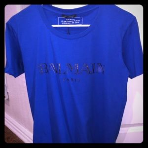 Balmain Mens Logo T-Shirt S